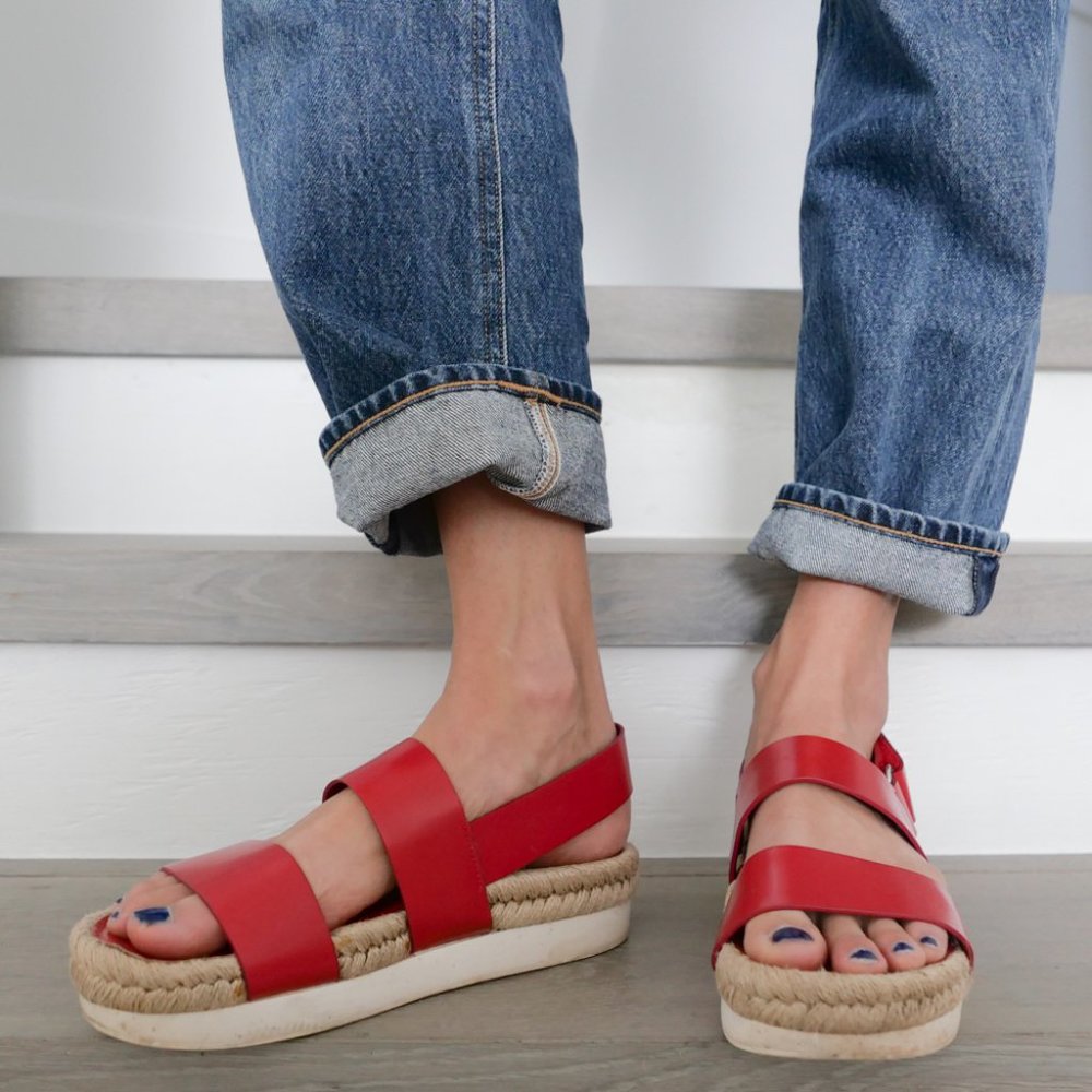 Flamingos Espadrille Platform Sandals